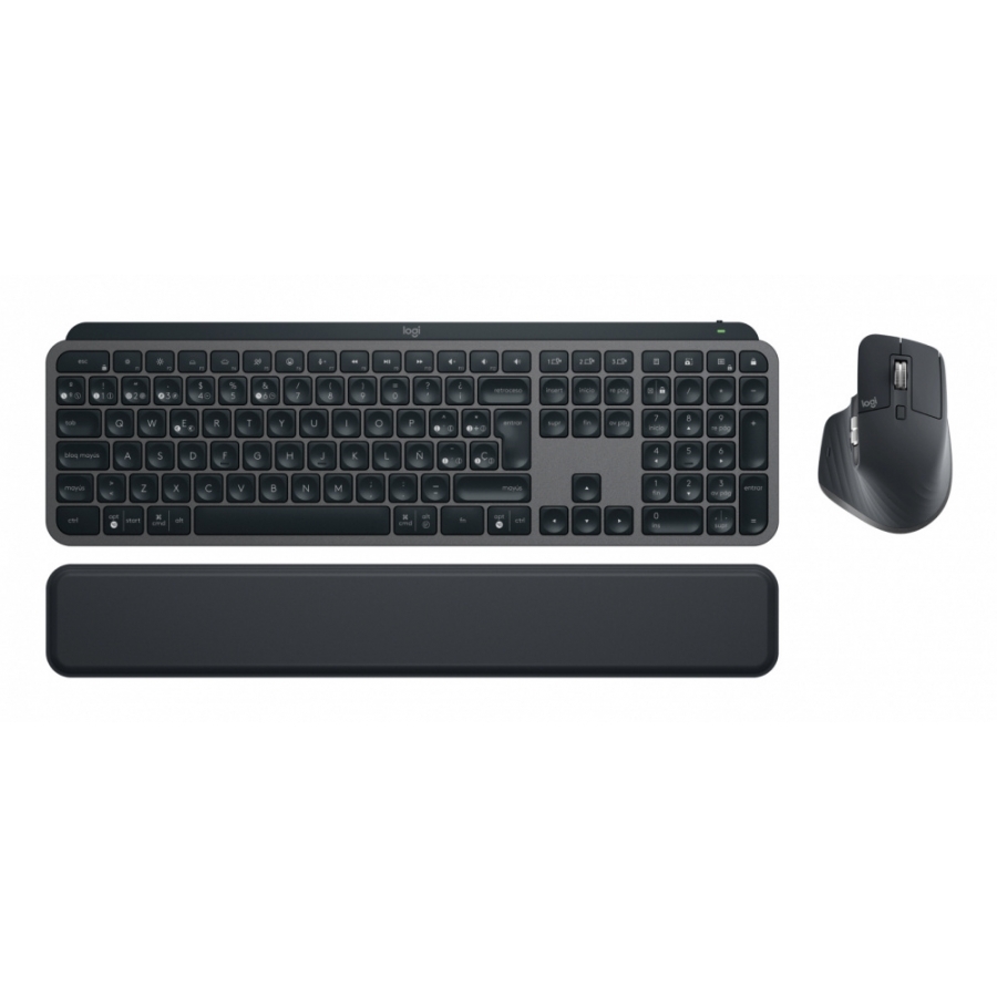 Teclado Y Mouse Logitech Mx Keys Combo Business Gen 2 Inalambrico Usb Bolt (Español) Grafito