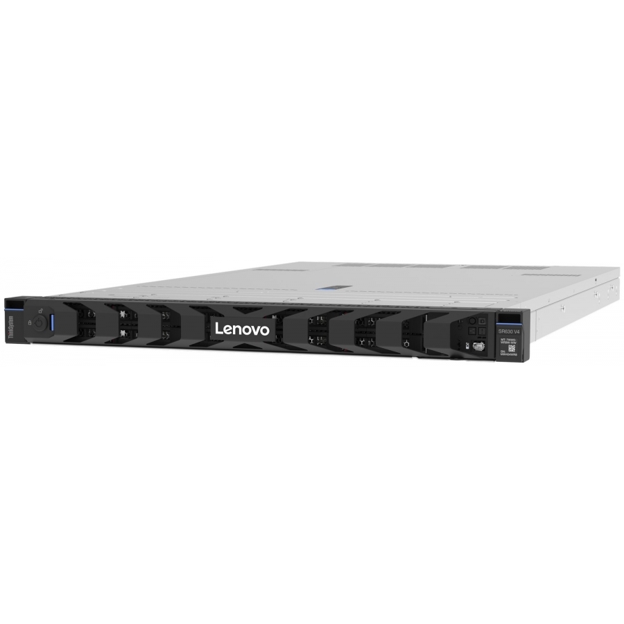 Servidor Lenovo Thinksystem Sr630 V4, 1Xintel Xeon 6505P 12C 2.2Ghz 150W, 1X32Gb 2Rx8, Thinksystem M.2/E1.S Sata/Nvme 2-Bay Pcie Hot-Swap Raid Enablement Kit, 2X800W