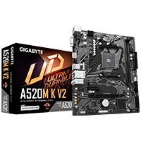 Mb Gigabyte A520 Amd S-Am4 3A Gen/2Xddr4 3200/Hdmi/Dvi/Vga/4Xusb 3.2/M.2/Micro Atx/Gama Basica