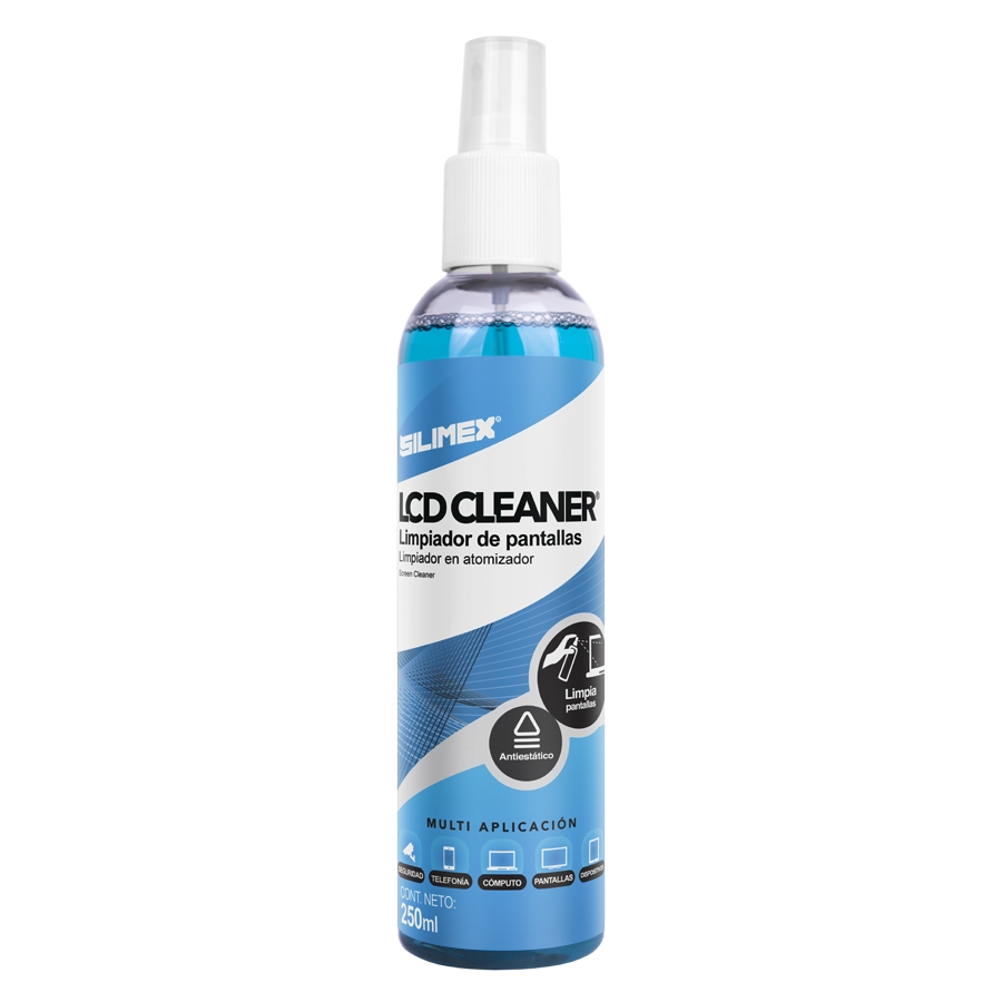 Limpiador De Pantallas | Silimex | Lcd Cleaner 250 Ml | Limpiador Y Protector Antiestático | Para Todo Tipo De Pantallas — SILIMEX · SKU CN-2465