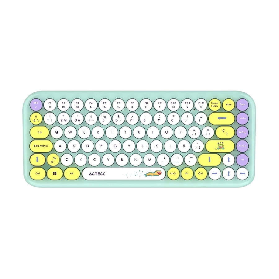 Kit Acteck Creator Chic K-Colors Mk480 / Teclado Y Mouse / Inalambrico - Multimedia / 85 Teclas / Optico / 800 Dpi / 4 Botones + Scroll / Win + Mac / Español / Dongle Usb / Tiffany / Ac-940238 · RimeTec México
