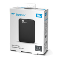 Disco Duro Externo Wd Elements 1Tb 2.5 Portatil Usb3.0 Negro Windows Wdbuzg0010Bbk-Wesn — WD - WESTERN DIGITAL · SKU HD-1328
