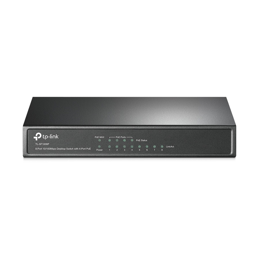 Switch | Tp-Link | Tl-Sf1008P | 8 Puertos |Rj45 10/100 Mbps |No Administrable | 4 Puertos Poe | Para Escritorio