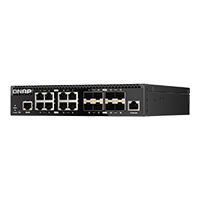 Switch Qnap Qsw-M3216R-8S8T-Us, 16 Puertos / 8 10Gbesfp+ / 8 10Gbe Base-T(Rj45) / 1 Puerto De Gestion Gbe Rj45 /Administracion Web Capa 2 · RimeTec México