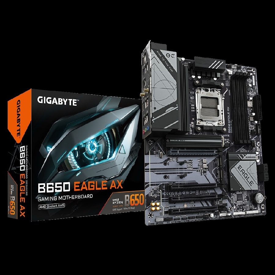 Tarjeta Madre Bigabyte B650 Eagle Ax S-Am5 / 4X Ddr5 7600 Oc / Dp / Hdmi / Wifi / Bt / Pcie 4.0/ Atx / Gama Media — Gigabyte · SKU MB-1331