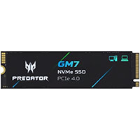 Unidad De Estado Solido Ssd Interno Predator Gm7 2Tb M.2 2280 Nvme Pcie 4.0 Lect. 7200 Escrit. 6300 Mb/S (Bl.9Bwwr.119)