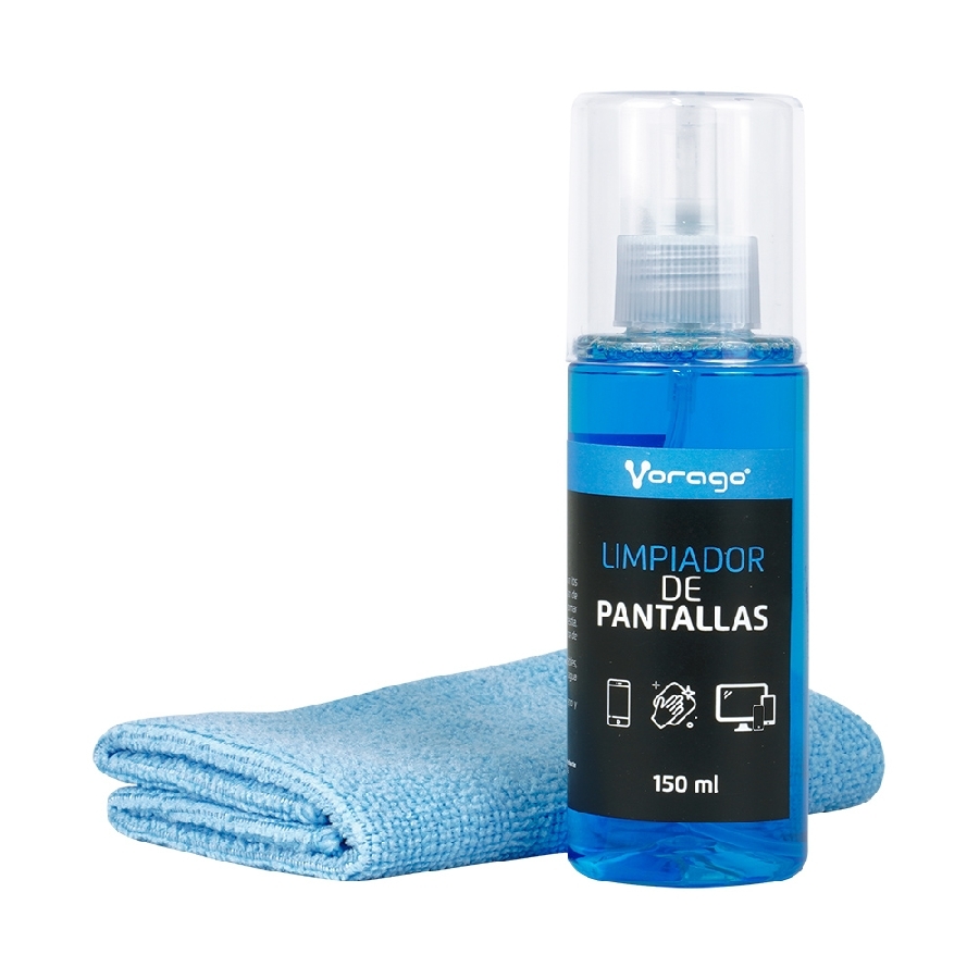 Limpiador De Pantallas / Vorago / Cln-109 / 150 Ml / Con Franela Microfibra — VORAGO · SKU CN-5202