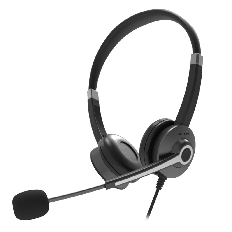 Audifonos Acteck Centric Pro Hp640 / Alambricos / Diadema Para Conferencia / Usb / Microfono Flexible / 4 Botones Controladores / Negro / Ac-935319 · RimeTec México