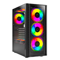 Gabinete Gamer Balam Rush Dragonfly Crystalgm745 / Media Torre / Atx, Micro Atx, Mini Itx / Ventilador Rgb / Panel Cristal Templado, Metal / Negro / Br-935968 — BALAM RUSH · SKU CS-860