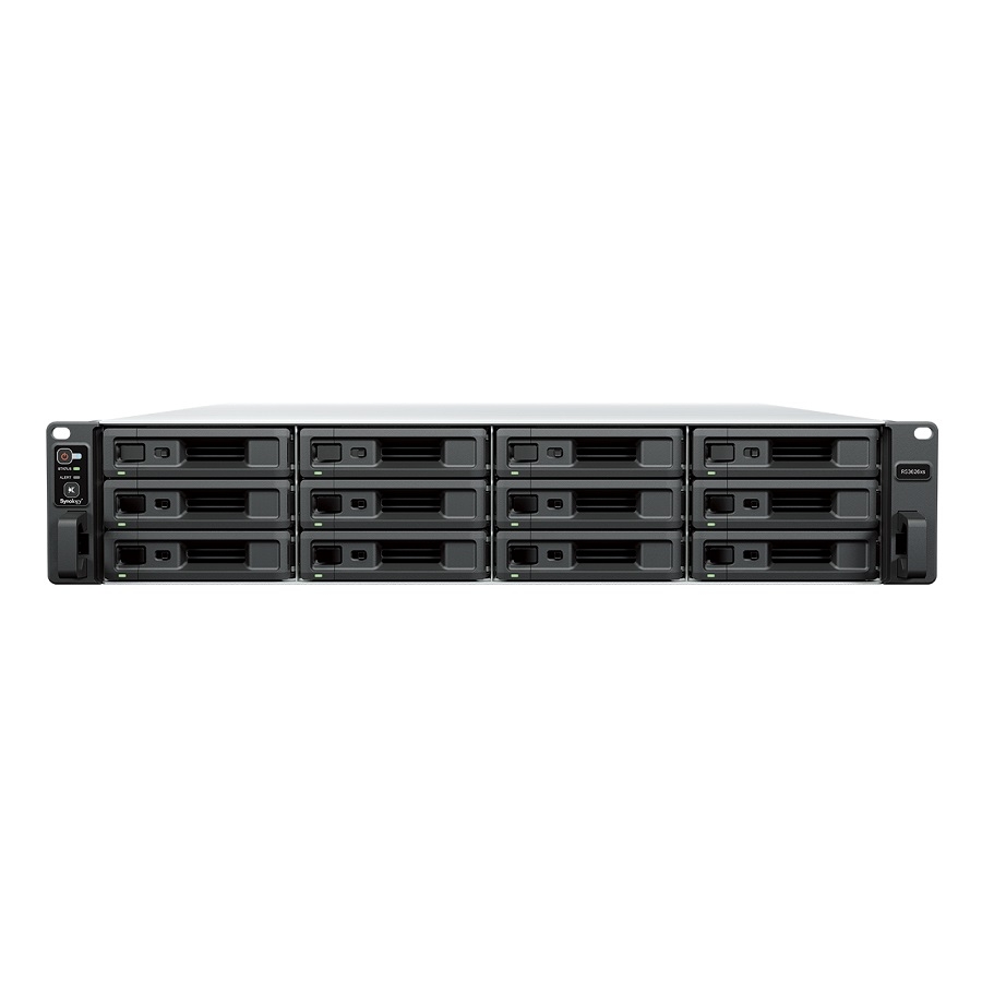 Nas Synology Rs3626Xs/ 12 Bahias/Seis Nucleos 3.5 Turbo Ghz/8Gb Ddr4 Ecc Udimm/ 10Gbe Lan X2/Usb 3.2 X2/Hasta 288Tb Y Con Expansion X2 Hasta 864 Tb/Hot-Swap/ Intel Xeon D-1726
