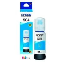 Cartucho Epson Modelo T504 Cyan, Para L4150, L4160, L6161, L6171, L6191 — EPSON · SKU CN-3563
