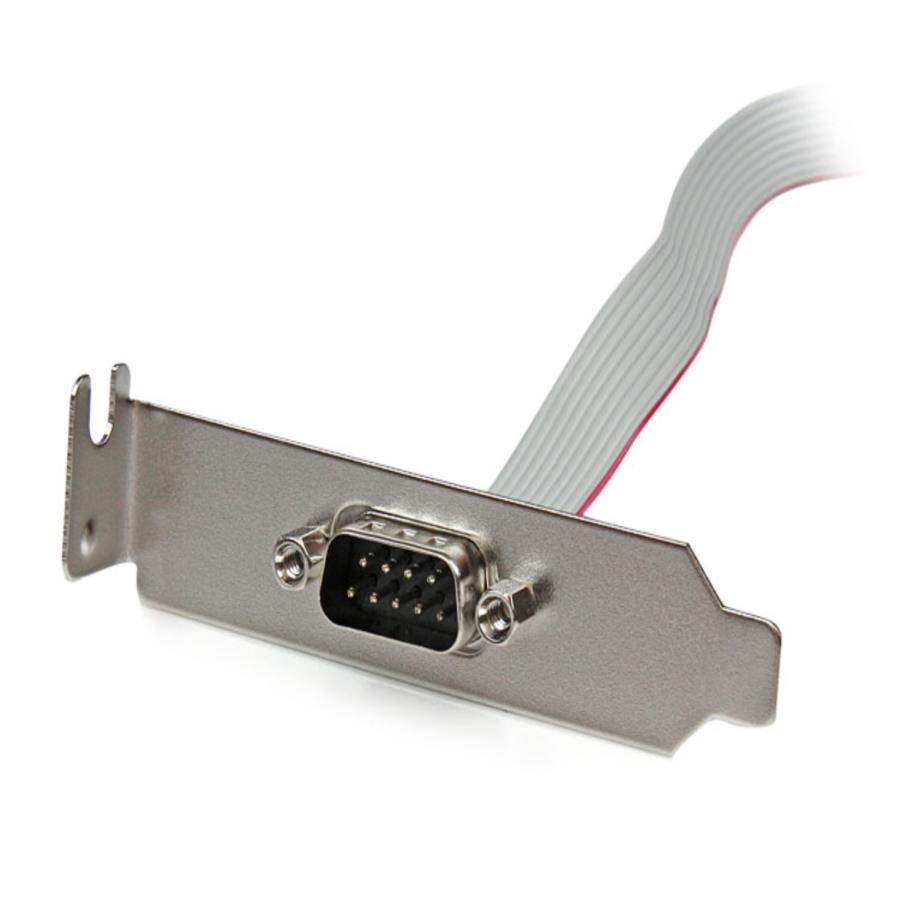 Adaptador De 0.4M Header Cabezal Bracket Serie Serial Db9 Rs232 A Idc 10 Pines Placa Base Perfil Bajo - Startech.com Mod. Plate9M16Lp · RimeTec México