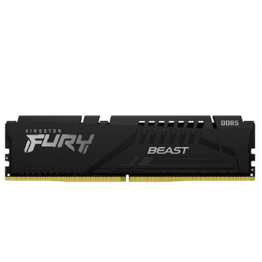 Memoria Ram Kingston Dimm Ddr5 16Gb 5200Mt/S Fury Beast Black Cl40 288Pin 1.25V C/Disipador De Calor P/Pc/Gamer/Alto Rendimiento Kf552C40Bb-16 · SKU RAM-3718