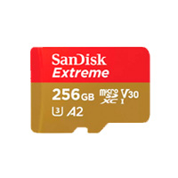 Memoria Sandisk Micro Sdxc 256Gb Extreme 190Mb/S 4K Clase 10 A2 V30 C/Adaptador Sdsqxav-256G-Gn6Ma