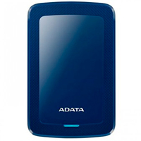 Disco Duro Externo Adata Hv300 2Tb Portatil 2.5 Usb 3.2 Windows Mac Linux Dashdrive Slim Color Azul Ahv300-2Tu31-Cbl
