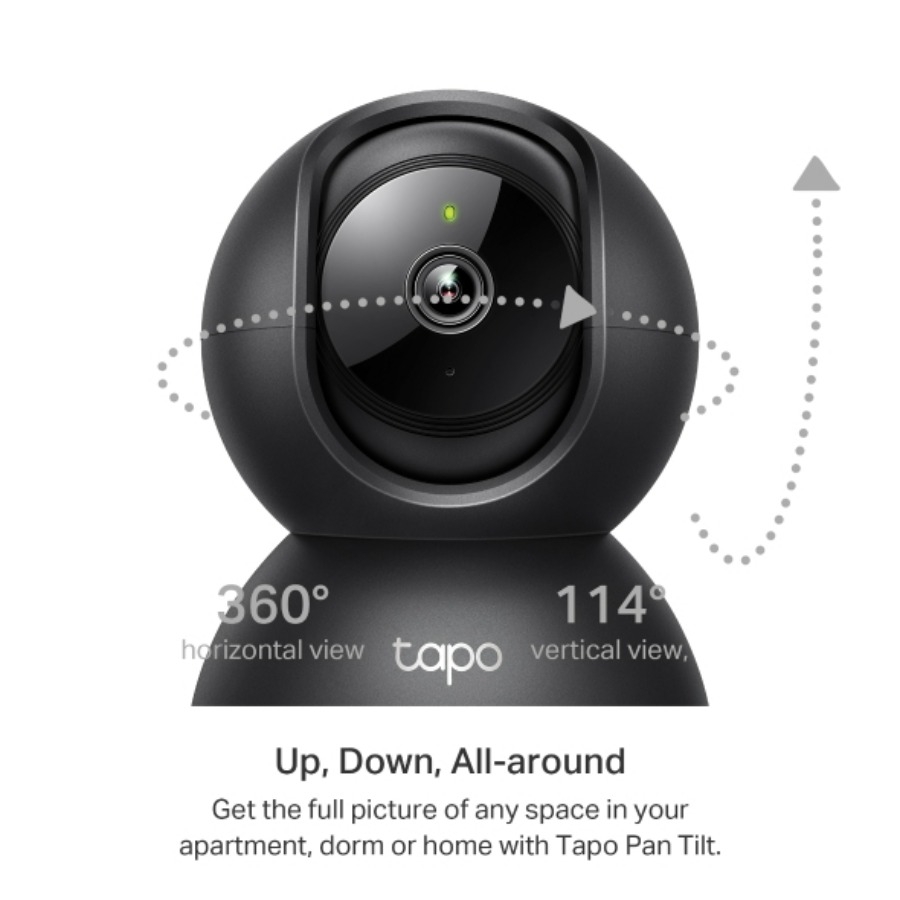 Camara Ip Tapo C211 Wifi 3Mp 360 Horizontal 114 Vertical Vision Nocturna Deteccion De Personas Capacidad Hasta 512Gb
