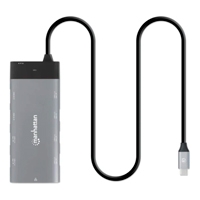 Docking Usb-C , Manhattan, 130714 ,10 Ptos, 2Xhdmi, 5Xusb-A, Usb-C, Usb-C Pd, Rj45, Tarjeta Sd-Microsd — MANHATTAN · SKU AC-12116