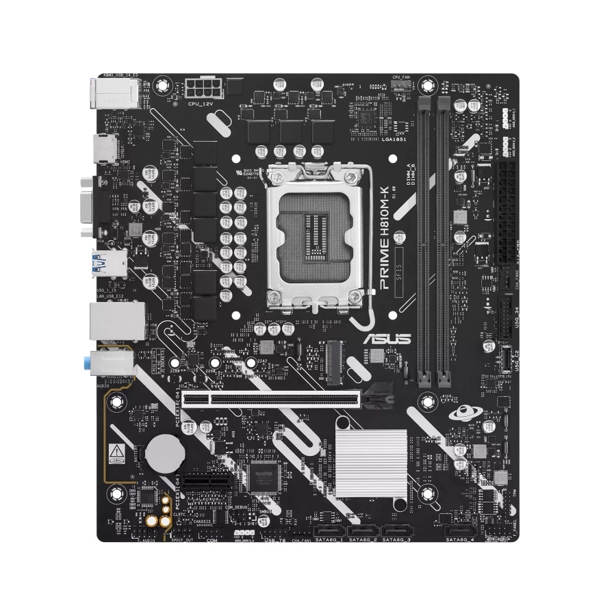 Mb Asus H810 Intel S-1851 Serie 2 /2X Ddr5 6400 /Hdmi /Vga /M.2 /2X Usb 3.2 /Micro Atx /Gama Basica — ASUS OEM · SKU MB-1530