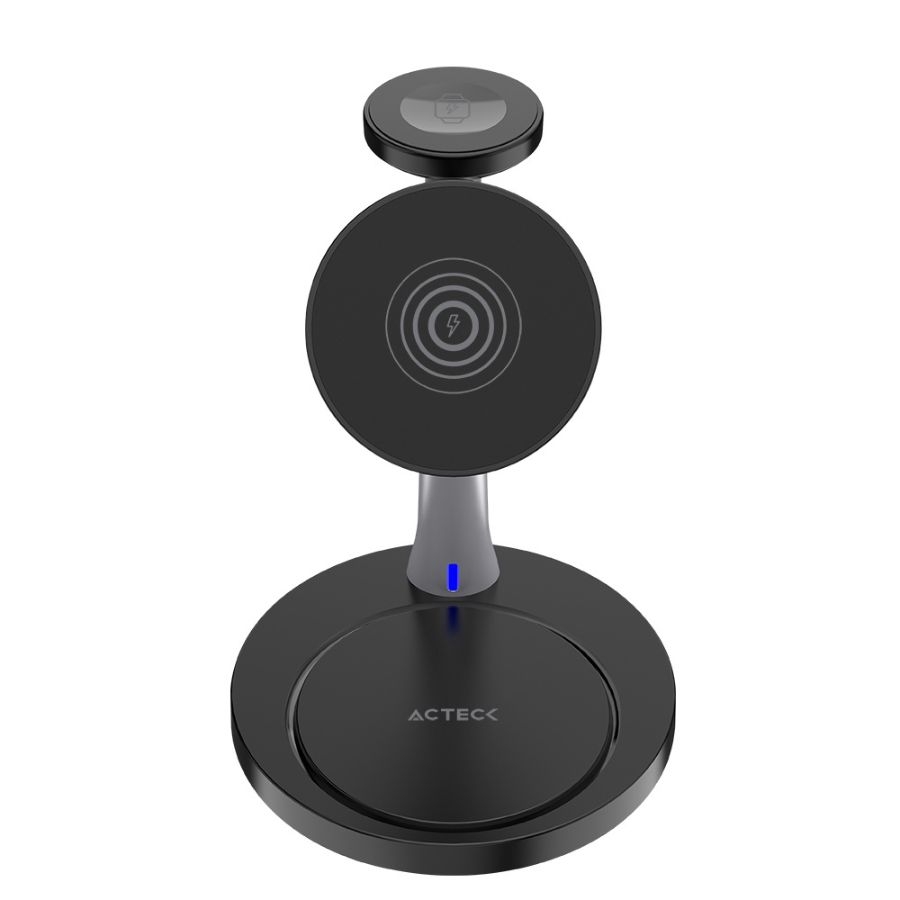 Cargador Acteck Energon S-Mate Ci740 / Inalambrico Qi / 15 W / 3 Dispositivos / Compatible Con Apple / Ac-937139 — ACTECK · SKU AC-11774