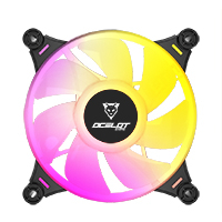 Ventilador Ocelot Gaming Of-3 / 120Mm / Argb / 38.5 Cfm / 1200 Rpm / 21.2 Db / 4 Pines / Color Negro — OCELOT GAMING · SKU CF-284