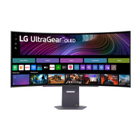 Monitor Pc Lg 45Gx90Sa-B Gaming Curvo Ultragear Oled 45Pulg,240Hz,3440X1440,21:9,800R,Tr 0.03Ms(Gtg),275Cd/M2,1500000:1,Dci-P3 98.5%,Hdr400,Hdmi,Usb-C,Dp,Amd Freesync,Nvidia G-Sync,Webos,Altavoz 7Wx2 — LG · SKU MNL-3077
