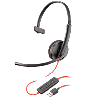 Diadema Hp Poly 8X214A6 Blackwire C3210/ Alambrica Monoaural Usb-A Usb-C Reduccion De Ruido Con Microfono Control En El Cable Color Negro Con Naranja — POLY · SKU SPK-1700