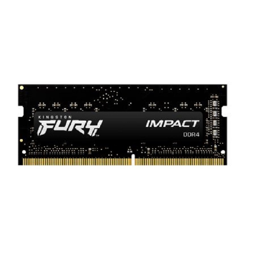 Memoria Ram Kingston Sodimm Ddr4 16Gb 2X8Gb 3200Mt/S Fury Impact Black Cl20 260Pin 1.2V C/Difusor De Calor P/Laptop Kit 2 Kf432S20Ibk2/16 · SKU RAM-4489