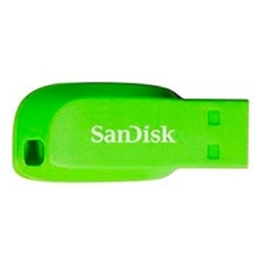 Memoria Sandisk 16Gb Usb 2.0 Cruzer Blade Z50 Electric Green Sdcz50C-016G-B35Ge — SANDISK · SKU RAM-3069