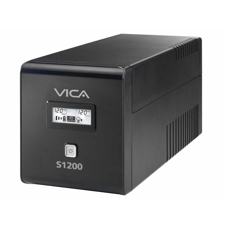 No Break Ups Vica S1200 1200Va/600W 10 Tomas Nema5-15R (5/5) Rj11/45 Pantalla Lcd 3 Años De Garantia — VICA · SKU FR-628