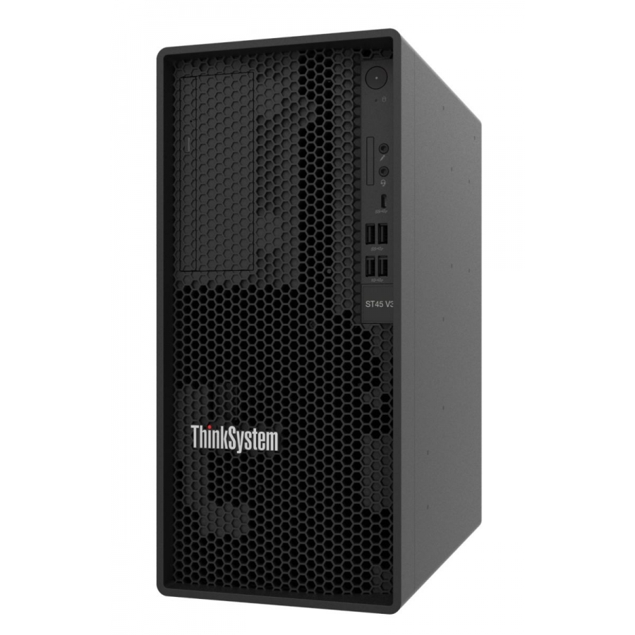 Servidor Lenovo Thinksystem St45 V3, 1Xamd Epyc 4124P 4C 3.8Ghz 65W, Tower, Ram 1X16Gb 1Rx8, Hdd 1X2Tb 3.5 7200, Sin S.o. Power Supply 1X300W, Warranty Nbd