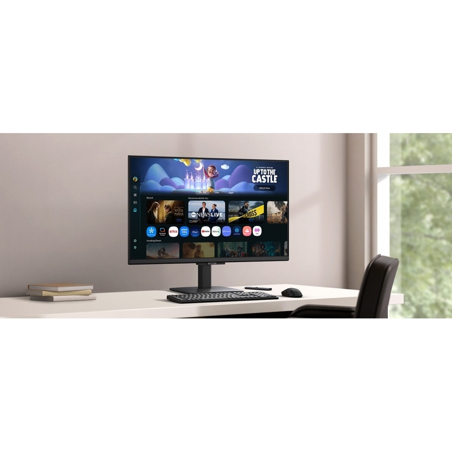 Monitor Led Samsung 27 Pulgadas /Smart Monitor M5/ Fhd (1920 X 1080)/ Va/ Plano/ Hdmi /Bt/ Wifi/ 60 Hz/ Negro · SKU MNL-3052
