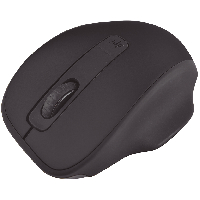 Mouse Optico Quaroni Inalambrico 4 Botones Color Negro Con Ajuste De Dpi 1600/1200/800