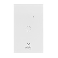Apagador Inteligente De Pared Mirati De 1 Apagador Touch Wifi 2.4Hz Bluetooth // Compatible Con Android E Ios // Funciona Con Alexa Y Asistente De Google — MIRATI · SKU SH-31