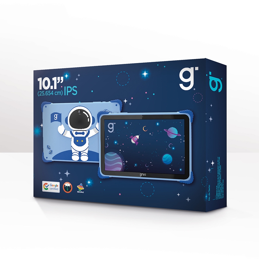 Tablet Kids A523 Octacore/ 10.1 Pulg Ips /3Gb Ram/64Gb /Usb C/2Cam/Wifi/Bluetooth/6000Mah/Android 14 /Astronauta