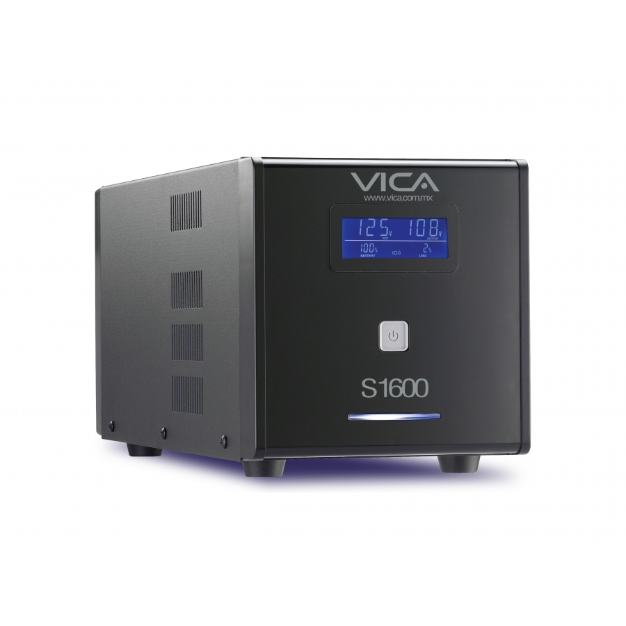 No Break Ups Vica S1600 1600Va/900W 10 Tomas Nema 5-15R (5/5) Rj11/45 Pantalla Lcd 3 Años De Garantia — VICA · SKU FR-615