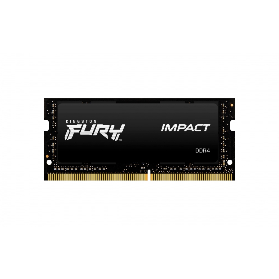 Memoria Ram Kingston Sodimm Ddr4 8Gb 3200Mt/S Fury Impact Black Cl20 260Pin 1.2V C/Difusor De Calor P/Laptop Kf432S20Ib/8