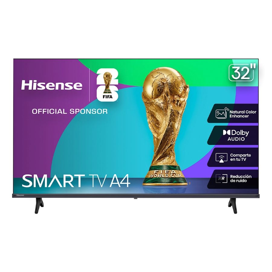 Television 32 Pulgadas Led Hisense 32A4Nv Smart Vidaa Resolucion Hd, Dts Virtual X, Hdmi-Earc, Wifi — HISENSE · SKU TV-1111