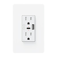 Contacto Inteligente De Pared Mirati Mcp2 / 2 Contactos, 1 Usb A, 1 Usb C / Wifi 2.4Ghz, Bluetooth 4.2 / Compatible Con Android E Ios / Funciona Con Alexa Y Asistente De Google — MIRATI · SKU SH-56