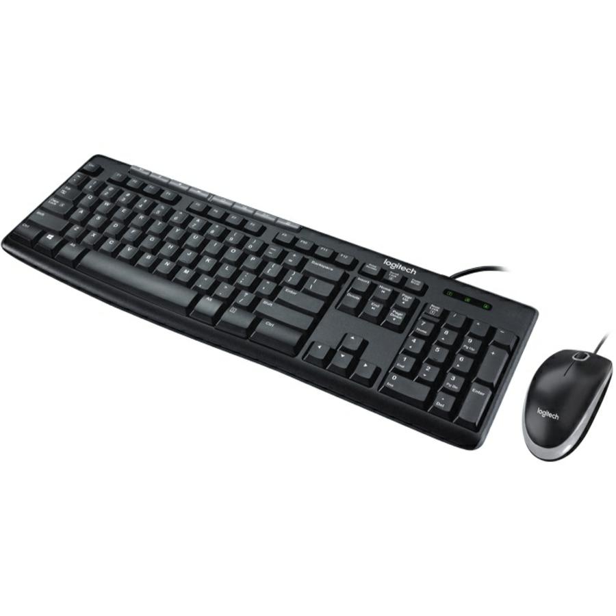 Teclado Y Mouse Logitech Mk200 Multimedia Alambrico Usb (Español) Negro · SKU KB-357