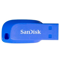 Memoria Sandisk 16Gb Usb 2.0 Cruzer Blade Z50 Electric Blue Sdcz50C-016G-B35Be — SANDISK · SKU RAM-3067