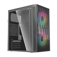 Gabinete Acteck Fuji Gc470 / Mini Torre / Micro Atx , Mini Itx / Fuente 500W / Ventilador Rgb / Panel Acrilico, Metal / Negro / Ac-935838 — ACTECK · SKU CS-859