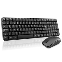 Combo Teclado Multimedia Y Mouse Optico Ghia / Gt4000Bb / Inalambrico / Receptor Usb / Negro — GHIA · SKU KB-1113